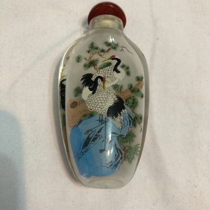 Hand Painted Oriental Snuff/Scent Bottle.