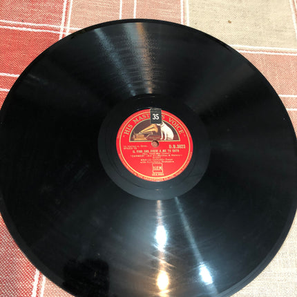 Enrico Caruso 78rpm Record Singing From Cavelleria Rusticana & Carmen.