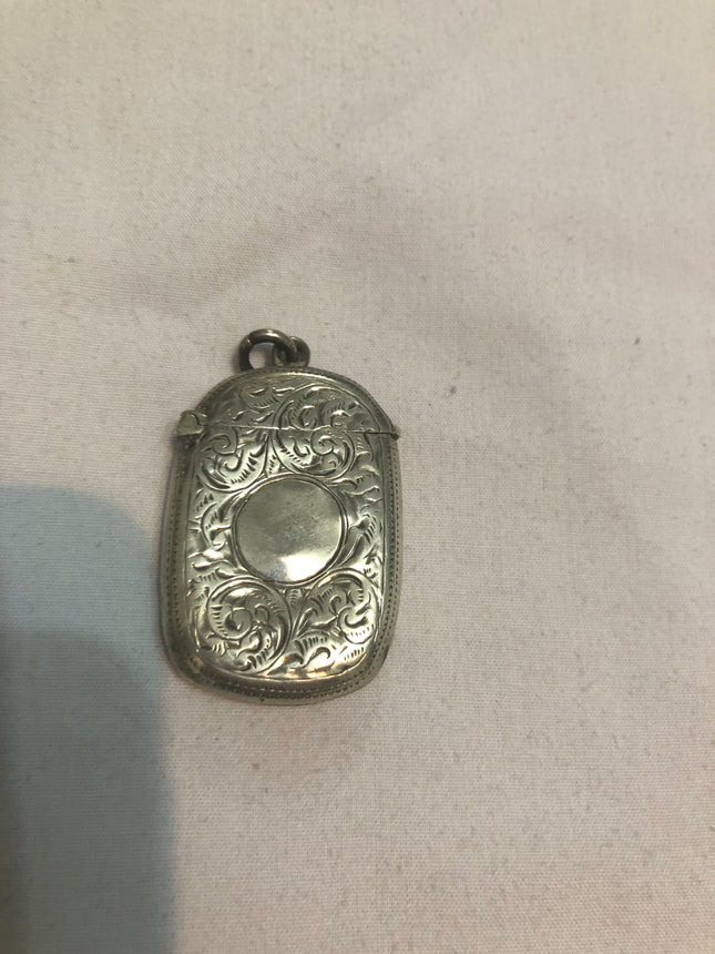 Antique Silver Vesta Case.