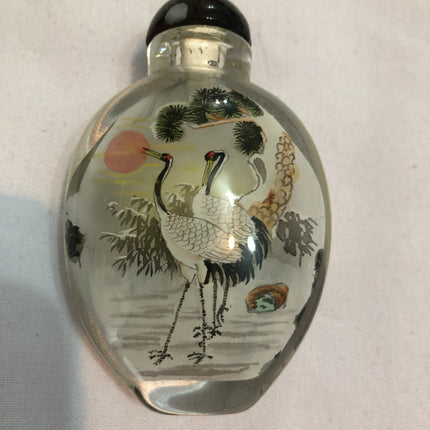 Inside Painted Oriental Snuff/Scent Bottle.