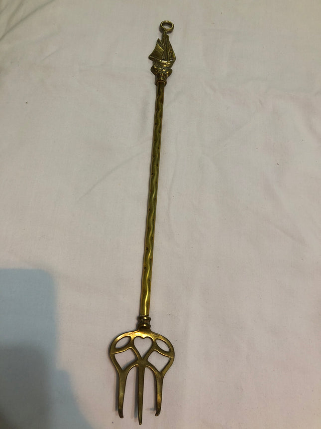 Brass Toasting Fork.