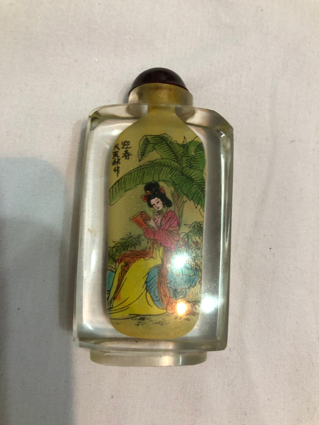 Inside Painted Oriental Snuff/Scent Bottle.