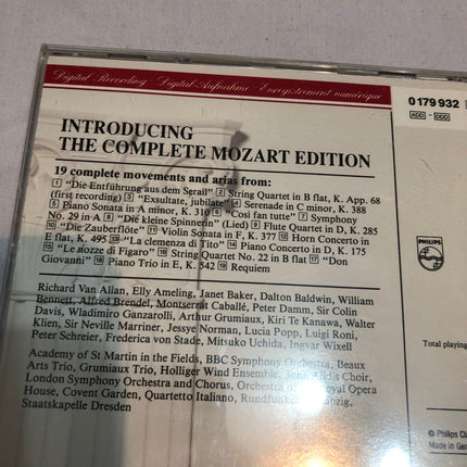 The Complete Mozart Edition Highlights CD.