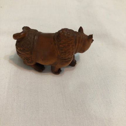 Vintage Carved Japanese Boxwood Netsuke.