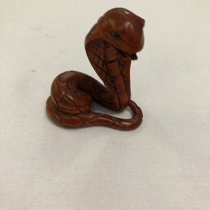 Carved Boxwood Netsuke (Signed).