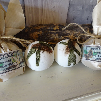 Aromatherapy Bath Bomb Vanilla Woods