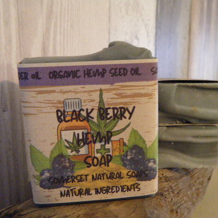 Blackberry Hemp soap 
Vegan | Handmade | Naturally Coloured with Indigo