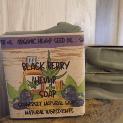 Blackberry Hemp soap 
Vegan | Handmade | Naturally Coloured with Indigo