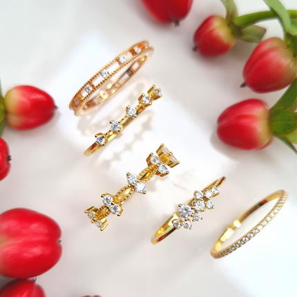 Slim Full Eternity Ring (1.2 mm) in Gold