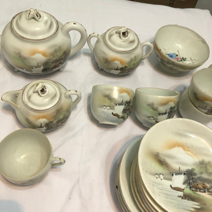 Antique Japanese Tea Service.