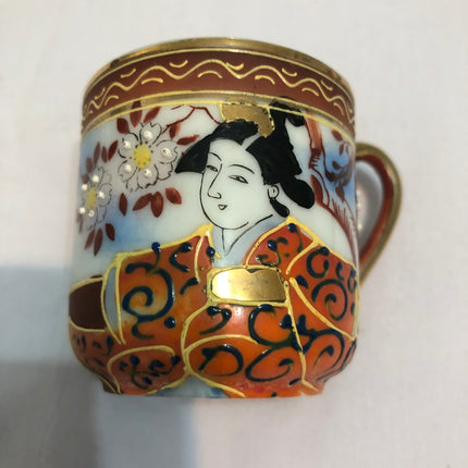 Genuine Hand Painted Satsuma Cup & Saucer.