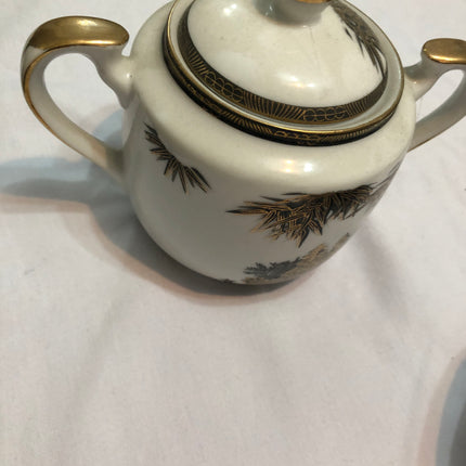Genuine Kutani Hand Painted Tea Service.