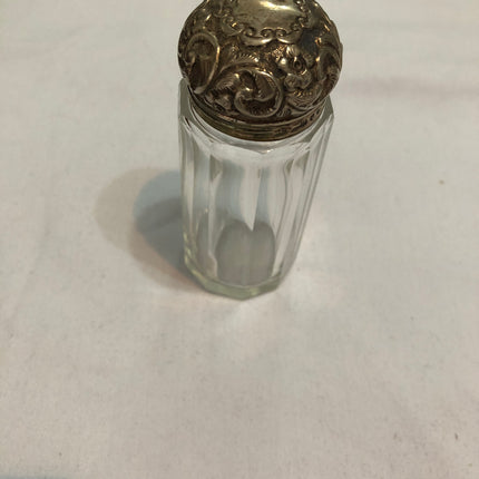 Antique Silver Topped Dressing Table Bottle.