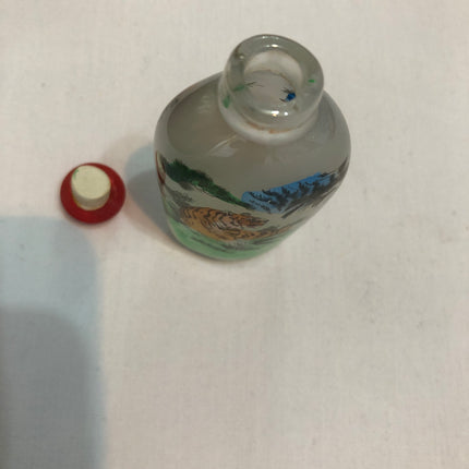 Inside Painted Oriental Snuff/Scent Bottle.