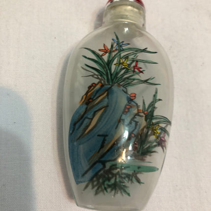 Inside Painted Oriental Snuff/Scent Bottle.
