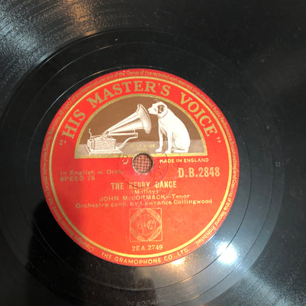John McCormack 78rpm Record.