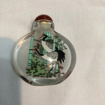 Inside Painted Oriental Snuff/Scent Bottle.