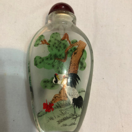 Inside Painted Oriental Snuff/Scent Bottle.