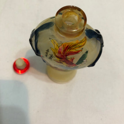 Large Inside Painted Oriental Snuff Bottle.