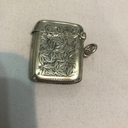 Antique Silver Vesta Case.