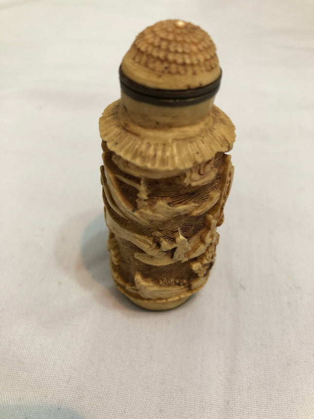 Oriental Sculpted Snuff/Scent Bottle.