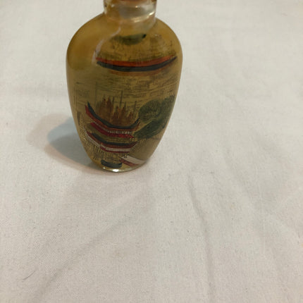 Inside Painted Oriental Snuff/Scent Bottle.