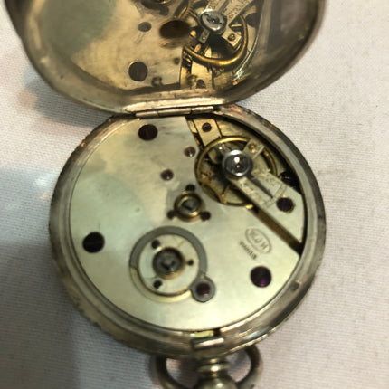 Antique Silver Ladies Pocket Watch.