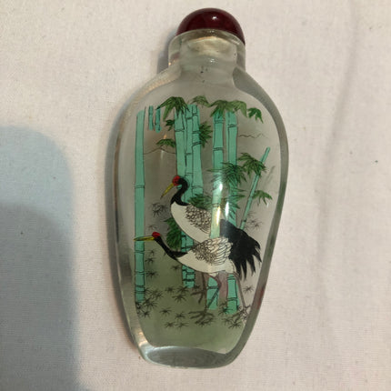 Inside Painted Oriental Snuff/Scent Bottle.
