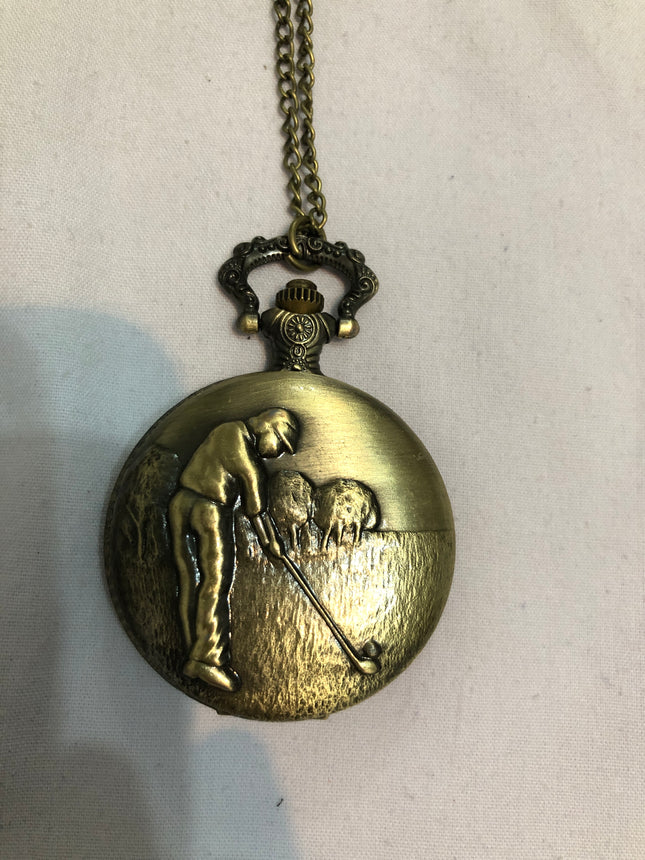 Golfers Quartz Pocket Watch.
