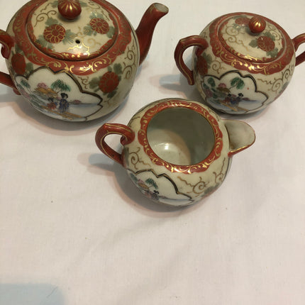 Japanese Satsuma Tea Set.