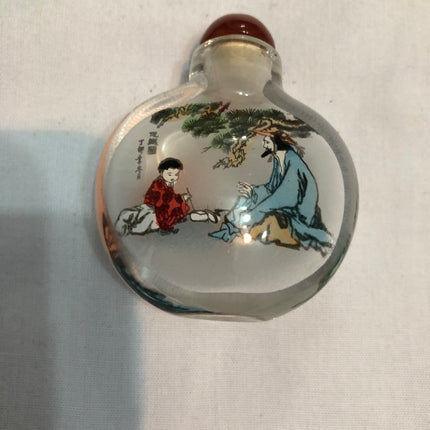 Inside Painted Oriental Snuff/Scent Bottle.