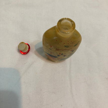 Inside Painted Oriental Snuff/Scent Bottle.