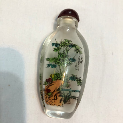 Inside Painted Oriental Snuff/Scent Bottle.
