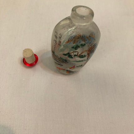 Inside Painted Oriental Snuff/Scent Bottle.