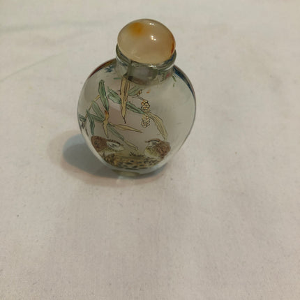 Inside Painted Oriental Snuff/Scent Bottle.