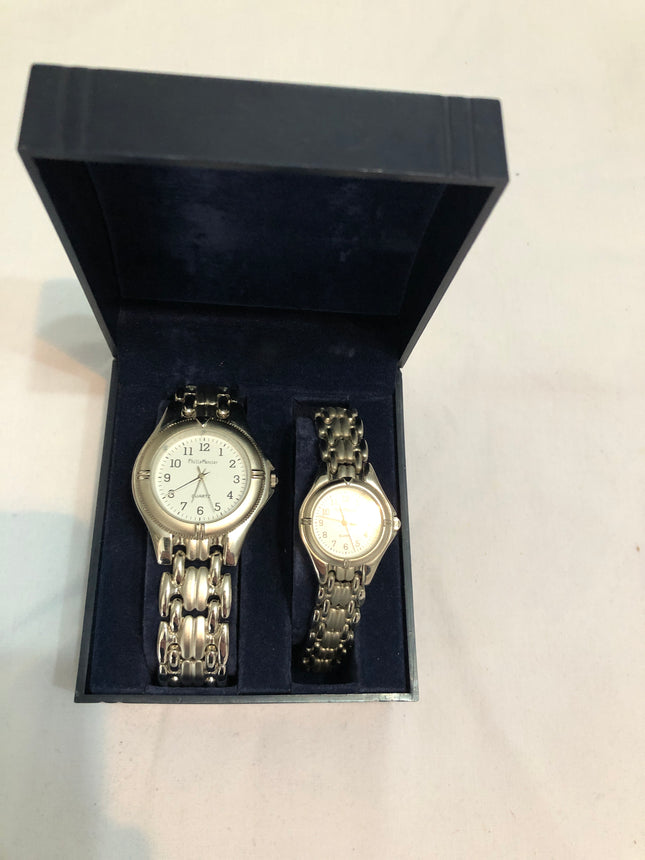 Philip Mercier His & Hers Wristwatch Set In Original Box.