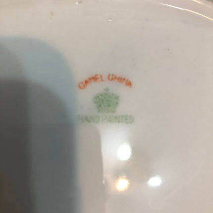 Camel China Desert Scene Antique Fruit Bowl.