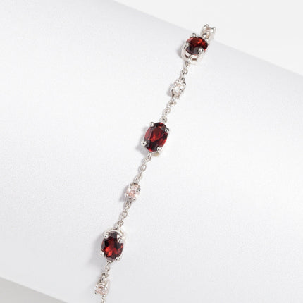Mini Set 2 - Garnet Jewellery Set in Sterling Silver