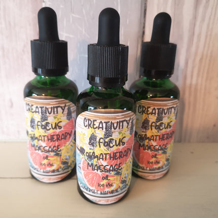 Aromatherapy massage oil Creativity & Focus