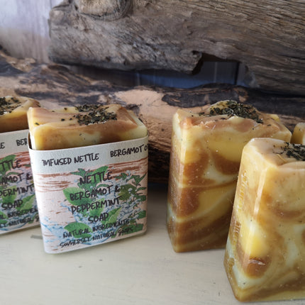 Nettle Pepermint & Bergamot Vegan Soap