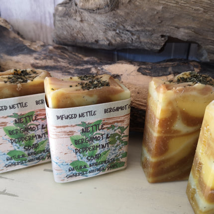 Nettle Pepermint & Bergamot Vegan Soap