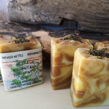 Nettle Pepermint & Bergamot Vegan Soap