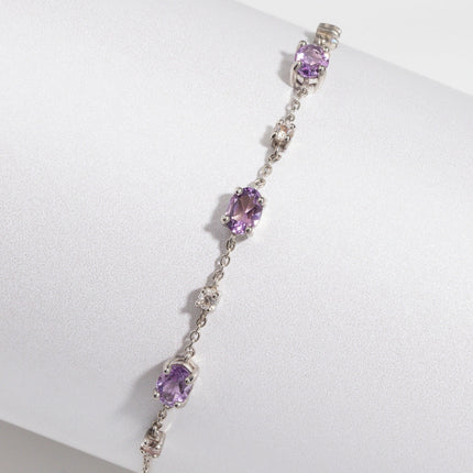 Complete Set - Amethyst Jewellery Set in Sterling Silver