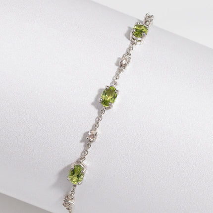 Peridot Bracelet in Sterling Silver