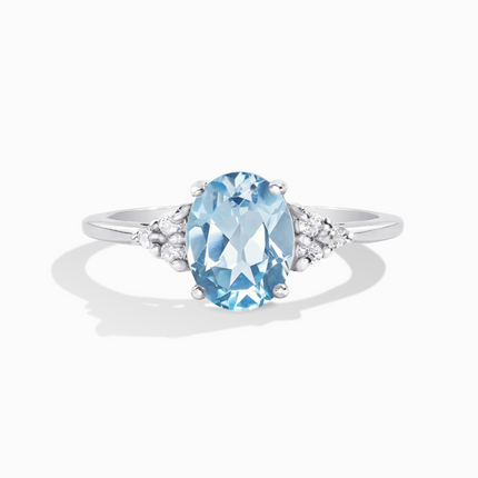 Sky Blue Topaz Ring in Sterling Silver