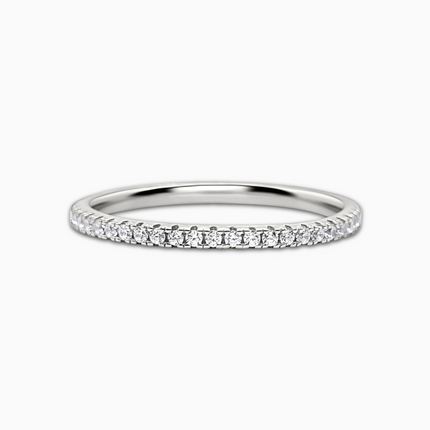 Slim Full Eternity Ring (1.2 mm) in Sterling Silver