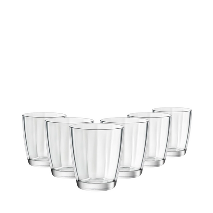 Bormioli Rocco Pulsar Clear Water Glasses - 310ml - Set of 6