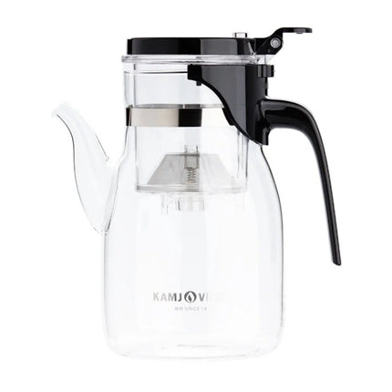 900ml Filter Glass Tea Cup – Elegant Clear Teapot with Infuser