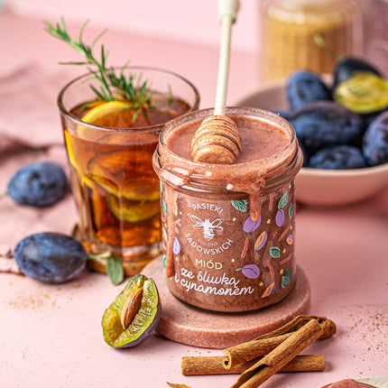 Honey with plum & cinnamon 430g