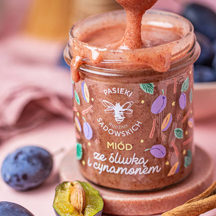 Honey with plum & cinnamon 430g